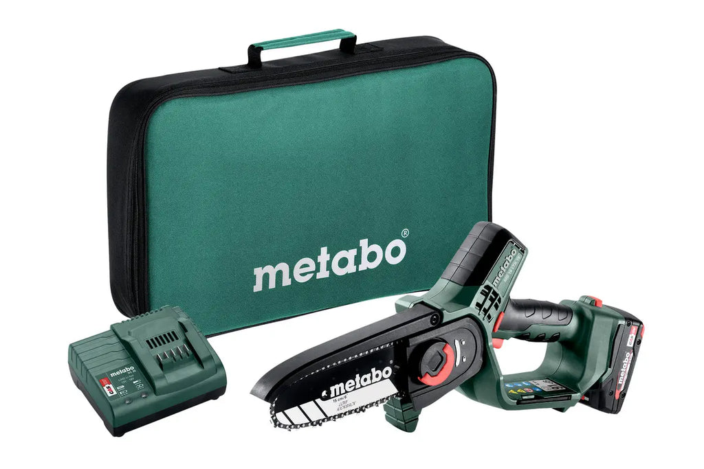 Metabo  Sega per potatura a batteria 18V 15 cm, 1x batteria 2,0 Ah, caricabatterie 600856500