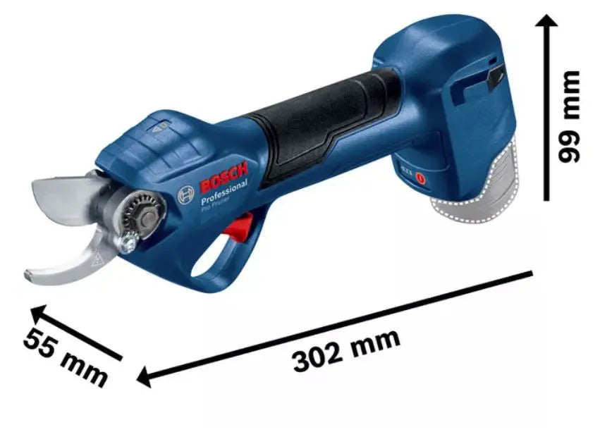 Bosch Attrezzature da giardino - Cesoie a batteria 12V, 2x batterie 3,0 Ah, caricabatterie 06019K1021